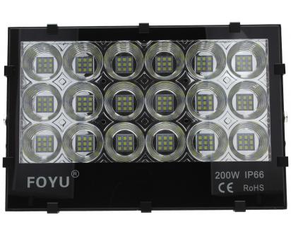 LED super výkonný reflektor FOYU 200W plochý