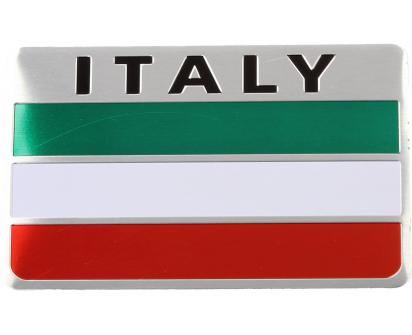 Kovová samolepka Italy 8 cm x 5 cm x 1 mm