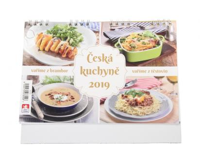 Česká kuchyně těstoviny a brambory Kalendář 2019 22 x 18 cm
