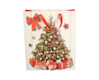 Stromeček s dárky Vánoční dárková taška 32x26 cm