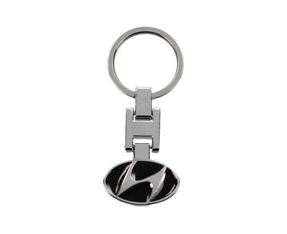 Klíčenka - znak Hyundai CHROM černá 3 cm
