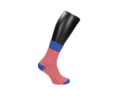 Ponožky červeno-bílé proužky