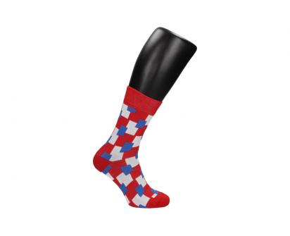 Ponožky s barevnými čtverci