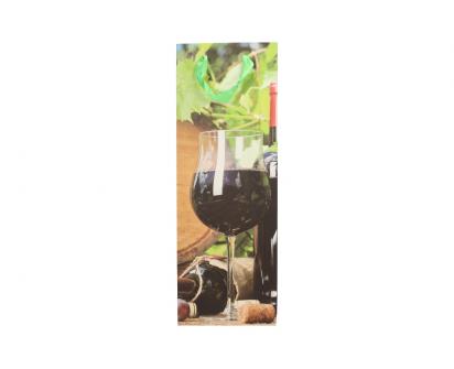 Dárková taška na víno sklenička s červeným vínem 36x12 cm