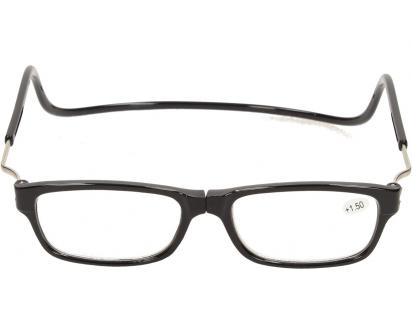 Dioptrické brýle s magnetem černé +1,50