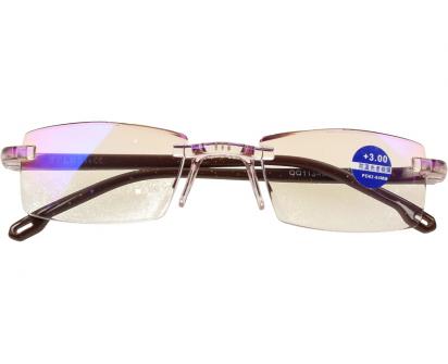 Dioptrické brýle s antireflexní vrstvou hnědé +3,00