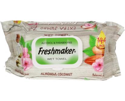 Freshmaker vlhčené ubrousky 144ks Coconut & Almond