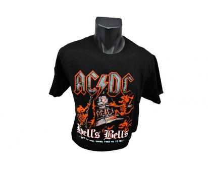 Tričko AC/DC HELLS BELLS 001 červené