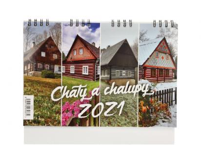 Kalendář 2021 Chaty a chalupy 22 x 18 cm