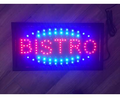 Barevná světelná LED tabule BISTRO