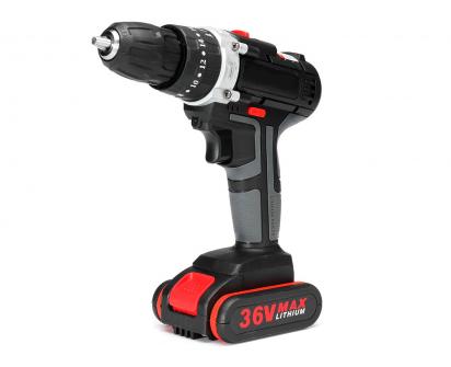 Aku vrtačka Drillpro s příklepem 21V včetně 2 kusů 36Vf baterií