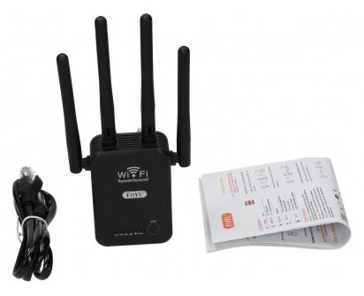Wi-Fi Repeater, Router, AP FOYU FO-D015 Silný se 4 anténami
