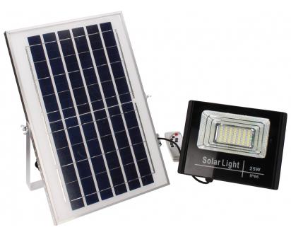 Solární systém LED reflektor 25W s dálkovým ovladačem
