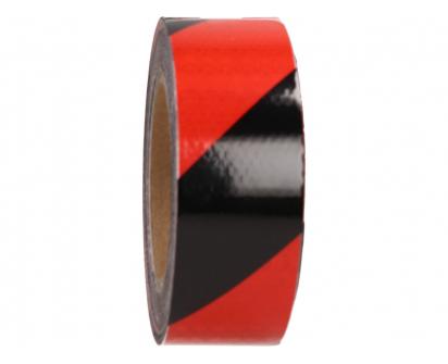 Reflexní lepící páska pruhy červená