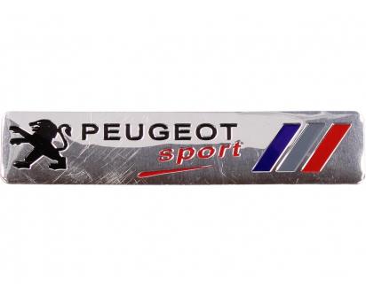 Kovová samolepka Peugeot Sport 12x3cm