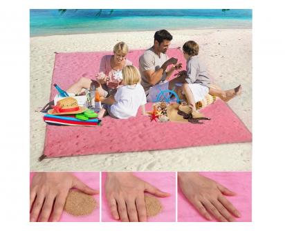 Plážová podložka Sand free Mat 150x200cm Růžová