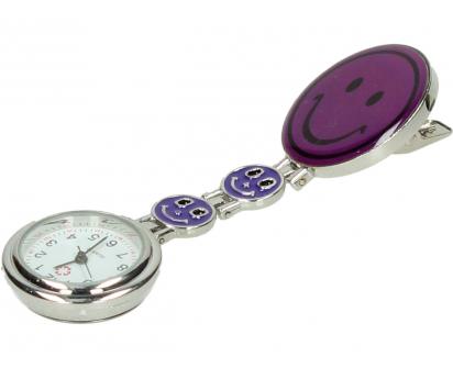 Závěsné hodinky fialové