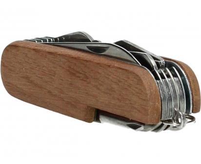 Kapesní rozkládací nůž 12v1 s dřevěnou střenkou