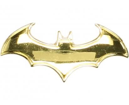 Kovová samolepka Batman 8 x 3 cm Zlatá