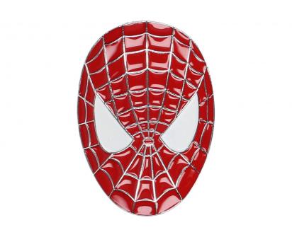 Kovová Samolepka Spiderman 3D – hlava (8 × 5,5 cm) červená