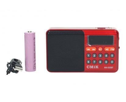 Mini FM rádio s Bluetooth 3v1 CMiK MK-055BT