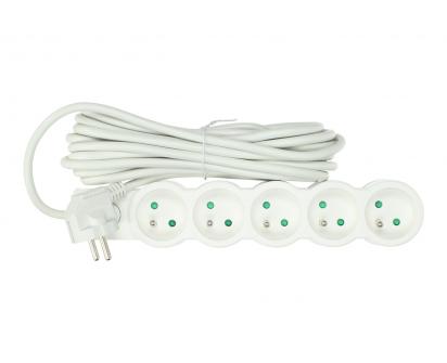 Prodlužovací kabel Aerbes SJ-3658 5 zásuvek s vypínačem 5 m