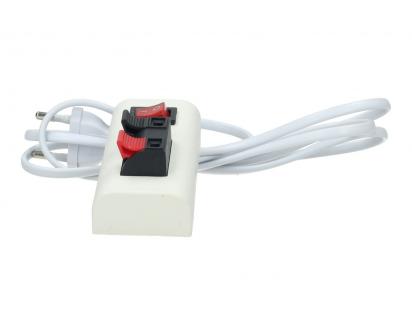 Napájecí kabel 230 V s vypínačem a pružinovou svorkovnicí 130 cm