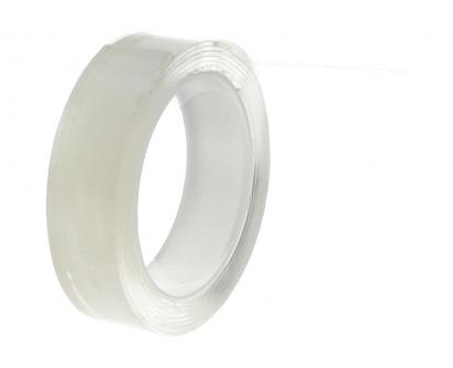 Transparentní oboustranná nano lepicí páska 3 cm × 2 m – omyvatelná a opakovaně použitelná