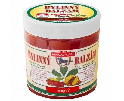 Bylinný balzám s kaštanem koňským hřejivý 500 ml
