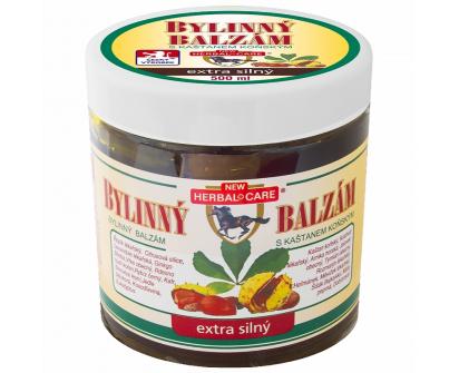 Bylinný balzám s kaštanem koňským 500 ml – extra silný