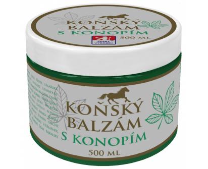 Koňský balzám s kaštanem koňským a konopím 500 ml