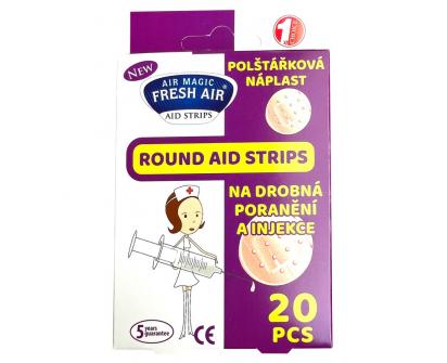 Polštářková náplast na drobná poranění a injekce 20ks – fialová
