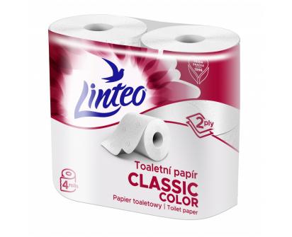 Toaletní papír Linteo Classic 4ks – 2vrstvý, bílý