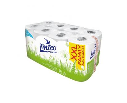 Toaletní papír Linteo Classic 16 rolí – 2vrstvý, bílý, 15m