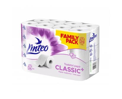 Toaletní papír Linteo Classic 24 rolí – 2vrstvý, bílý, 19m