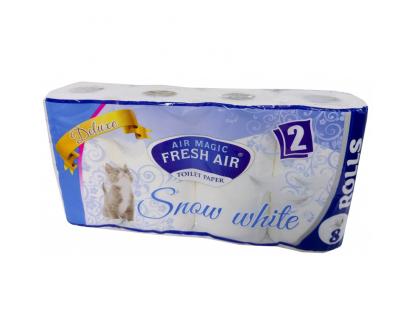 Toaletní papír Fresh Air 8 rolí – 2vrstvý, bílý