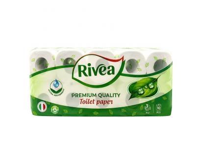 Toaletní papír RIVEA Premium 10 rolí – 3vrstvý