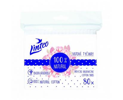 Papírové vatové tyčinky Linteo 80ks – sáček
