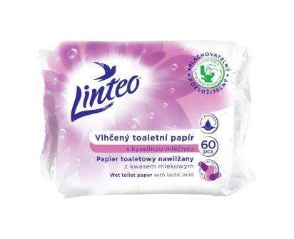 Vlhčený WC papír Linteo 60ks – s kyselinou mléčnou, bez alkoholu