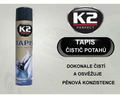 K2 TAPIS 600 ml - pěnový čistič potahů a textilií