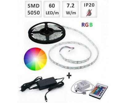 Profi LED pásek RGB 5m s čipy SMD5050
