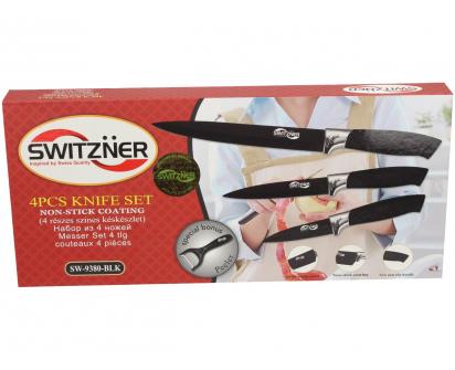 Sada 4 ks nože SWITZNER SW-9380-BLK