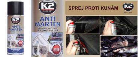 K2 ANTI MARTEN - sprej proti kunám a kočkám