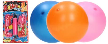 Balonky barevné s pumpičkou