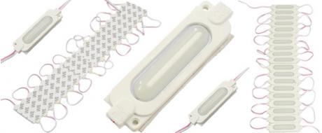 Nalepovací silná oválná LED dioda bílá