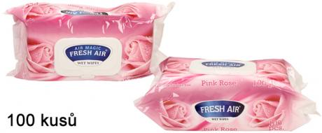 Fresh Air vlhčené ubrousky 100ks Pink Rose