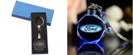 Klíčenka skleněná LED - Ford 