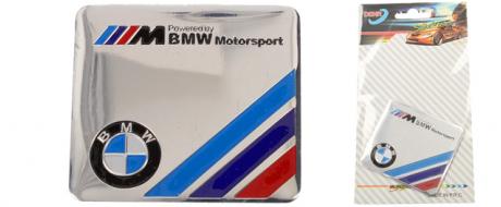 Kovová samolepka BMW Motorsport 5,5 x 6 cm