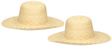 Prošívaný slaměný klobouk 