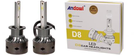 H1 LED žárovky ANDOWL D8 CANBUS 10-30V 36W sada 2 kusy